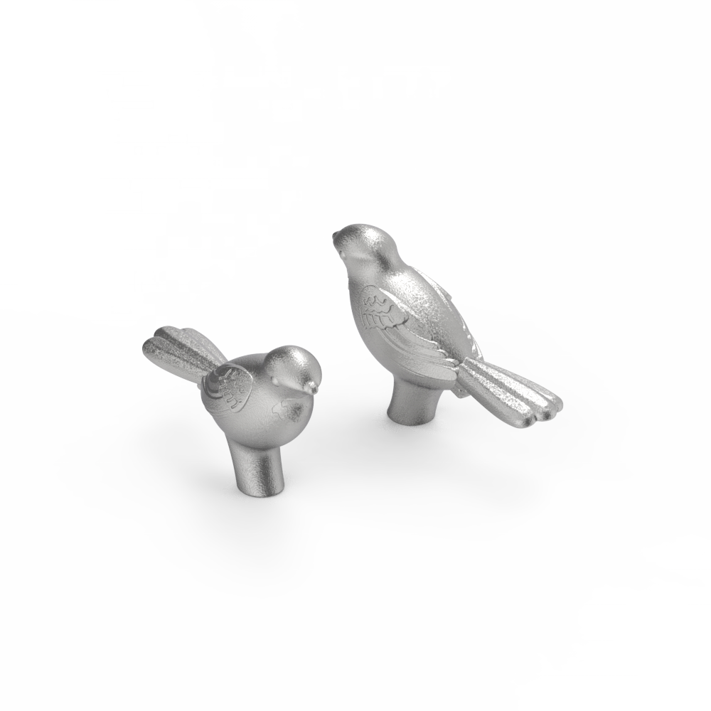 Animales Perillas que pueden soportar altas temperaturas Patentes de diseño independientes La fundición de la mano de la cubierta del pájaro